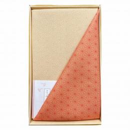 尺三巾一越織両面染 朱/ベージュの商品画像