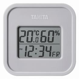 タニタ デジタル温湿度計(小型) ウォームグレーの商品画像
