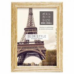 スリムスタイル木製フレーム(ポストカードサイズ) チークナチュラルの商品画像