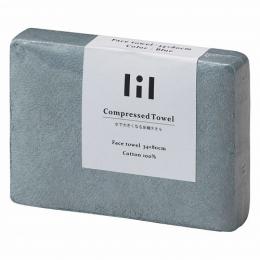 リル 圧縮フェイスタオル ブルーの商品画像