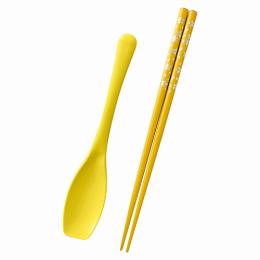 若狭塗 箸&ごはんスプーンセット 銀桜の商品画像