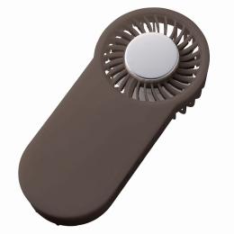 全面印刷できる冷却プレートUSBハンディファン チャコールブラックの商品画像