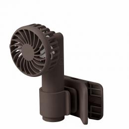 日傘にもつけられるクリップ付ハンディファン チャコールブラックの商品画像