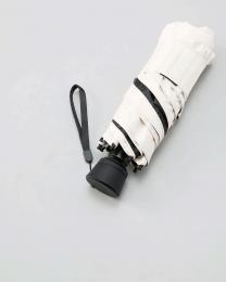 のびるハンドル5段遮光折りたたみ傘 オフホワイトの商品画像