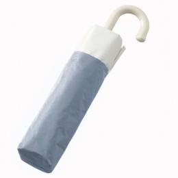 ドーム型ツートーン遮光折りたたみ傘 グレーの商品画像