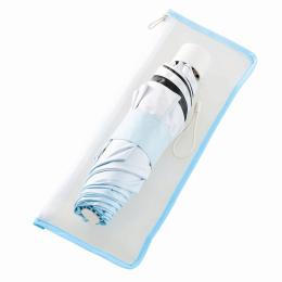 グラデーション遮光折りたたみ傘(ポーチ付) ブルーの商品画像