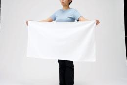 コットンWフェイス バスタオル 昇華転写対応 ホワイトの商品画像