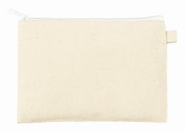 カラーファスナーキャンバスフラットポーチ(S) ホワイトの商品画像