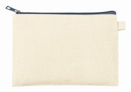 カラーファスナーキャンバスフラットポーチ(S) チャコールブラックの商品画像