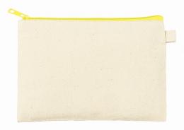 カラーファスナーキャンバスフラットポーチ(S) イエローの商品画像