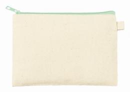 カラーファスナーキャンバスフラットポーチ(S) オリーブの商品画像