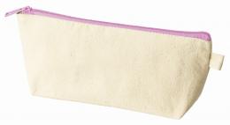 カラーファスナーキャンバスロングポーチ パープルの商品画像