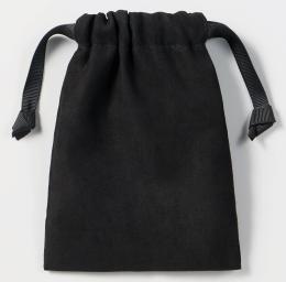 スウェード風巾着(S)ブラックの商品画像