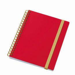 ゴールドリングハンディノート レッドの商品画像