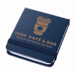 合皮カバー付箋セット(S) ネイビーの商品画像