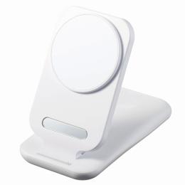 3in1スタンドワイヤレス充電器 ホワイトの商品画像
