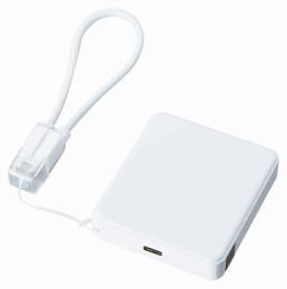 PD急速充電コードストラップ付モバイルチャージャー5000(全面印刷対応) ホワイトの商品画像