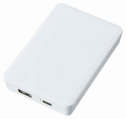 全面印刷できるモバイルチャージャー4000 スクエア ホワイトの商品画像