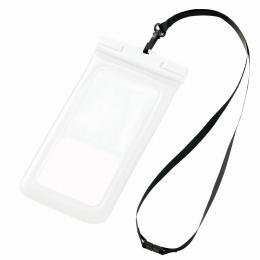 水に浮くモバイルウォータープルーフポーチ ホワイトの商品画像