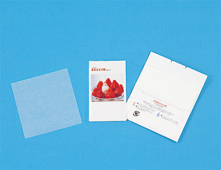販促品、ノベルティ向けノベルティ向けあぶらとり紙(白紙)　苺ミルクN　10枚入の商品画像