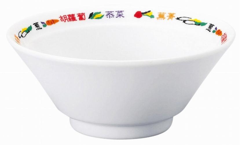 販促品、ノベルティ向け中国野菜　4.8リムライス碗の商品画像