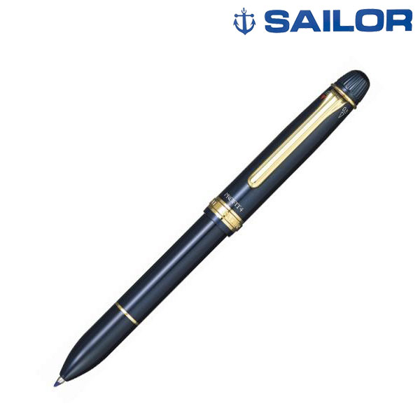 販促品、ノベルティ向け複合筆記具　プロフィット4(3色ボールペン+シャープペンシル) BE　ブルーの商品画像