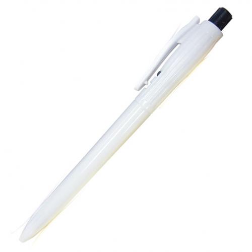 シンプルボールペン白 単色ボールペン 海外製 お店がどっとこむ ノベルティ 販促品 B15tk