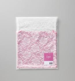 レースサテン巾着(ピンク)の商品画像
