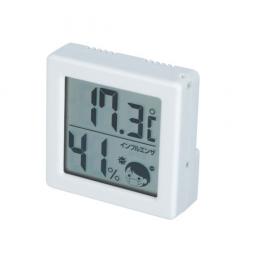 ミニデジタル温湿度計(白)の商品画像