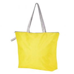 カラモ ファスナー付き大きめエコバッグ(イエロー)の商品画像