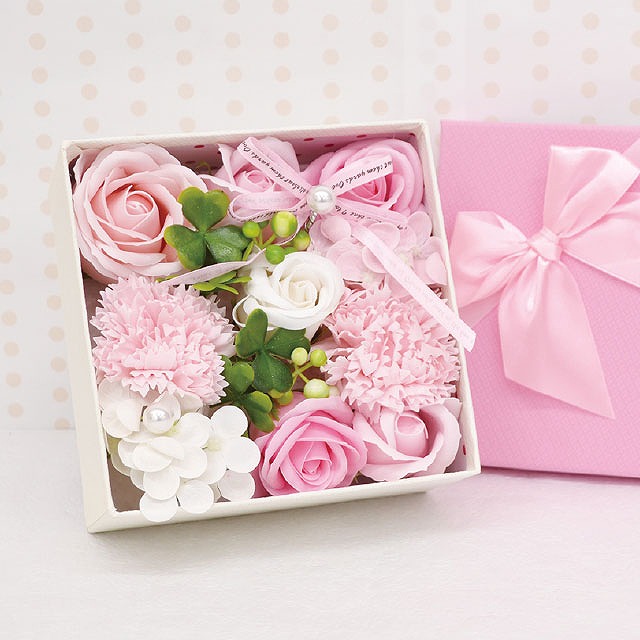 リボンローズボックス シャボンフラワー こども 母 父の日 お店がどっとこむ 販促品 景品 B21sv