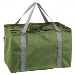 リフェロ・再生PETポータブル巾着ショッピングクーラーバッグ(カーキ)の商品画像