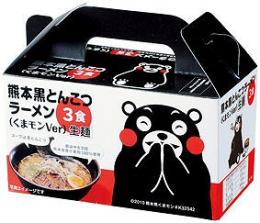 熊本黒とんこつラーメン3食入(くまモンVer)の商品画像