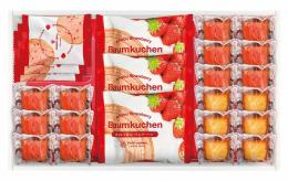 あまおう苺バウムクーヘン&プチフィナンシェ ギフトボックス　熨斗+包装+手提げ袋込み　※納期:受注後約1週間の商品画像