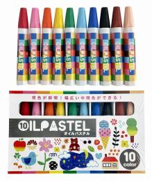 10色オイルパステルの商品画像