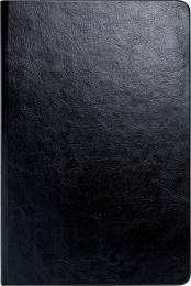 レザー調ハードカバーノートA5　ブラックの商品画像