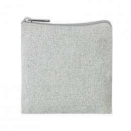 スフィア・リサイクルコットンスクエアフラットポーチ(グレー)の商品画像