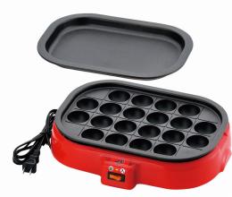 着脱式電気たこ焼き器 平プレート付きの商品画像