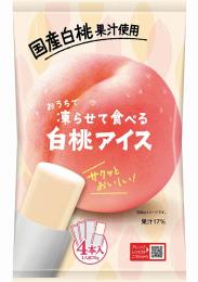 凍らせて食べる白桃アイスの商品画像