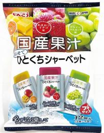 国産果汁 凍らせてひとくちシャーベット12個入の商品画像