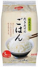 たかの たきたてのごはん180g×3個パックの商品画像