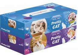 プリティキャットBOXティッシュ130W2個組の商品画像