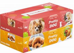プリティドッグBOXティッシュ130W2個組の商品画像