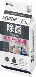 スコッティウェットティシュー除菌アルコール33枚の商品画像