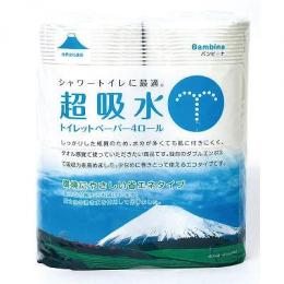 バンビーナ超吸水トイレットペーパー4ロールダブル(18m)の商品画像