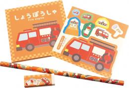 乗り物文具4点セットの商品画像