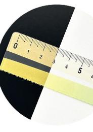 メモリが見やすい 色づく定規 15cm1個の商品画像