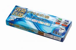 消臭抗菌ができるポリ袋15枚入の商品画像