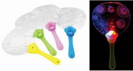 光るうちわ 花火柄1個の商品画像