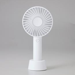 オル/USB充電式ハンディファン ホワイトの商品画像